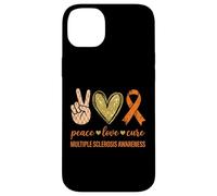Peace Love Cure Multiple Sclerosis Awareness Case for iPhone 14 Plus