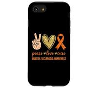 Peace Love Cure Multiple Sclerosis Awareness Case for iPhone SE (2020) / 7/8