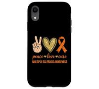 Peace Love Cure Multiple Sclerosis Awareness Case for iPhone XR