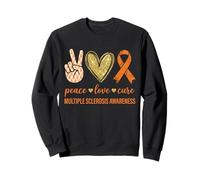 Peace Love Cure Multiple Sclerosis Awareness Sweatshirt