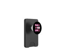 Peace Love Cure Pink Breast Cancer Awareness Gifts Men Women PopSockets PopWallet for MagSafe