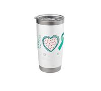 Peace Love Cure PTSD Awareness for Supportive Communities Stainless Steel Insulated Tumbler