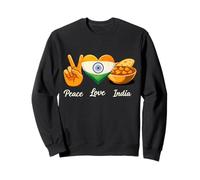 Peace Love Curry Indian Food Lover Sweatshirt