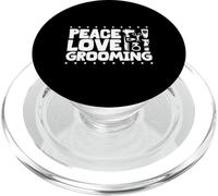 Peace Love - Dog Grooming Passion PopSockets PopGrip for MagSafe