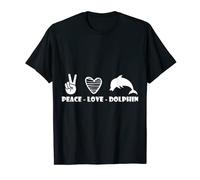 Peace Love Dolphin Whale Dolphins Underwater world Ocean T-Shirt