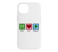 Peace Love Dragons Cute Dragon Case for iPhone 14 Plus
