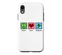 Peace Love Dragons Cute Dragon Case for iPhone XR