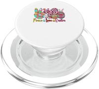 Peace Love Easter Bunny Chocolate Eggs Costume Hunting Eggs PopSockets PopGrip for MagSafe