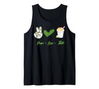 Peace Love Elote Esquite Corn Elote preparado Elotero Mexico Tank Top