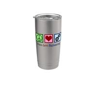 Peace Love Engineering Cute Mechanical Engineer Stainless Steel Insulated Tumbler
