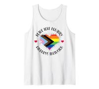 Peace Love Equality Kindness Inclusion Progress Rainbow LGBT Tank Top