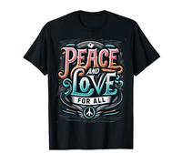Peace & Love for All Love and Peace Together We Can Shine T-Shirt