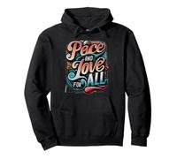 Peace & Love For All Love Inspires Peace Together We Thrive Pullover Hoodie