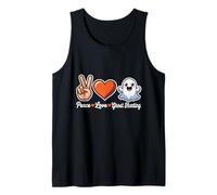 Peace Love Ghost Hunting Funny Paranormal Fan Tank Top