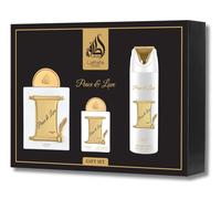 Peace & Love Gift Set By Lattafa Pride EDP 100ml, 20ml, 200ml Next Day Delivery