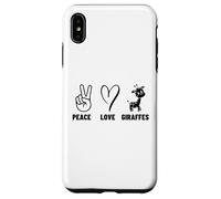 Peace Love Giraffes Proud Men Women Giraffe Case for iPhone XS Max