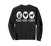 Peace Love Goats Farmer Animal Sweatshirt