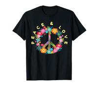 Peace Love Hippie Design - 60s 70s Retro T-Shirt