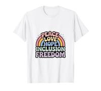 Peace Love Hope Inclusion Equality Hope - Social Justice T-Shirt
