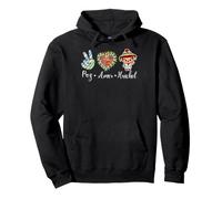 Peace Love Huichol Cinco De Mayo Fiesta Hispanic Pride Pullover Hoodie