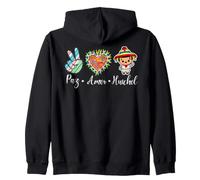 Peace Love Huichol Cinco De Mayo Fiesta Hispanic Pride Zip Hoodie