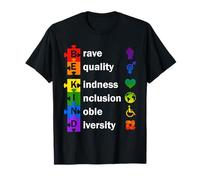 Peace Love Inclusion Equality Diversity Human Rights T-Shirt