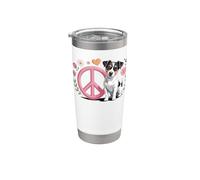 Peace Love Jack Russell Terrier Dog Lover Owner Stainless Steel Insulated Tumbler
