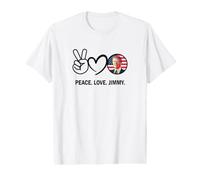 Peace Love Jimmy Carter Value Graphic T-Shirt