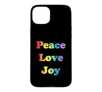 Peace Love Joy Rainbow Pride Case for iPhone 15 Plus