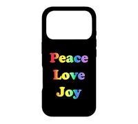 Peace Love Joy Rainbow Pride Case for iPhone 17 Pro