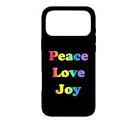 Peace Love Joy Rainbow Pride Case for iPhone 17 Pro Max