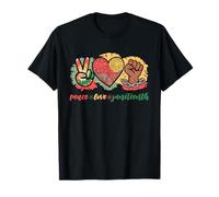 Peace Love Juneteenth Black History Month Afrocentric T-Shirt