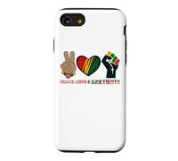 Peace Love & Juneteenth Celebrate Freedom Independence Day Case for iPhone SE (2020) / 7/8