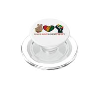 Peace Love & Juneteenth Celebrate Freedom Independence Day PopSockets PopGrip for MagSafe