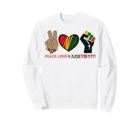 Peace Love & Juneteenth Celebrate Freedom Independence Day Sweatshirt