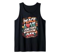 Peace Love Juneteenth Freedom Day Tank Top