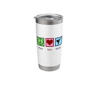 Peace Love Karate Stainless Steel Insulated Tumbler