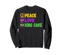 Peace Love King Cake Sweatshirt