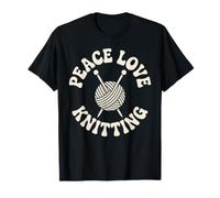Peace Love Knitting T-Shirt