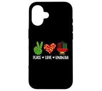 Peace Love Kwanzaa African Heritage Holiday Celebration Case for iPhone 16