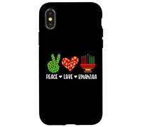 Peace Love Kwanzaa African Heritage Holiday Celebration Case for iPhone X/XS