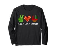 Peace Love Kwanzaa African Heritage Holiday Celebration Long Sleeve T-Shirt