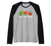 Peace Love Kwanzaa African Heritage Holiday Celebration Raglan Baseball Tee