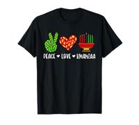 Peace Love Kwanzaa African Heritage Holiday Celebration T-Shirt