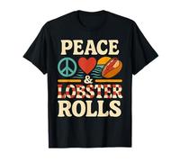 Peace Love Lobster Rolls Bar Harbor Seafood T-Shirt