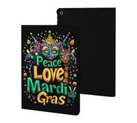 Peace Love Mardi And The Gras Compatible with iPad Protective Case ipad 2019/2020/2021(10.2in)