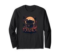 Peace Love Mayhem: Rebellious Harmony for Free Spirits Long Sleeve T-Shirt, Adult Unisex, Black, L