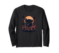 Peace Love Mayhem: Rebellious Harmony for Free Spirits Long Sleeve T-Shirt, Adult Unisex, Black, M