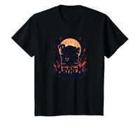 Peace Love Mayhem: Rebellious Harmony for Free Spirits T-Shirt, Kids, Black, 10 Years