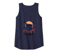 Peace Love Mayhem: Rebellious Harmony for Free Spirits Tank Top, Women, Navy, XL